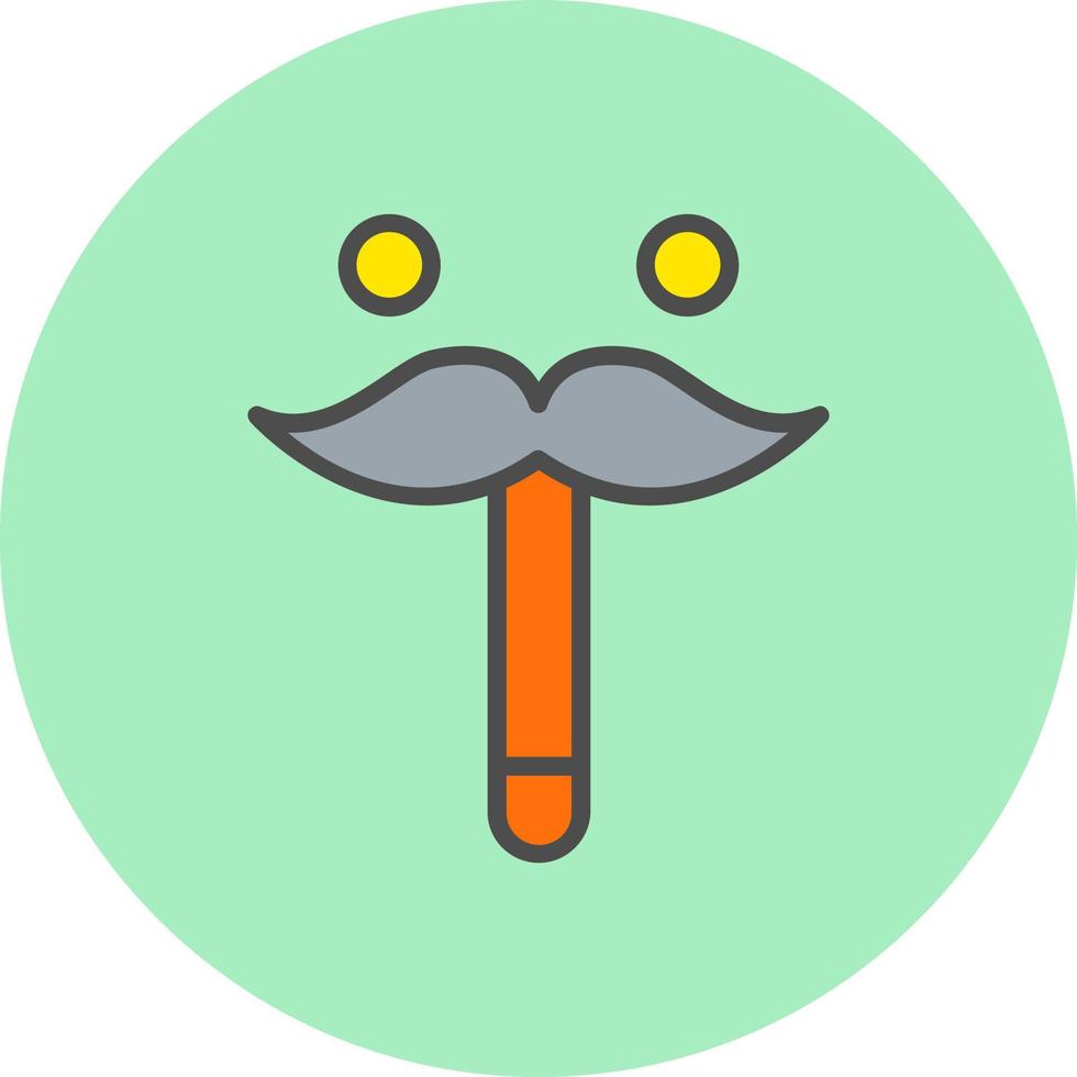 icono de vector de bigote