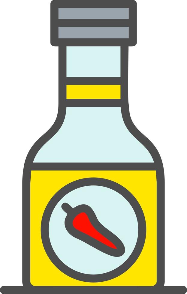 Sauce Bottle Vector Icon