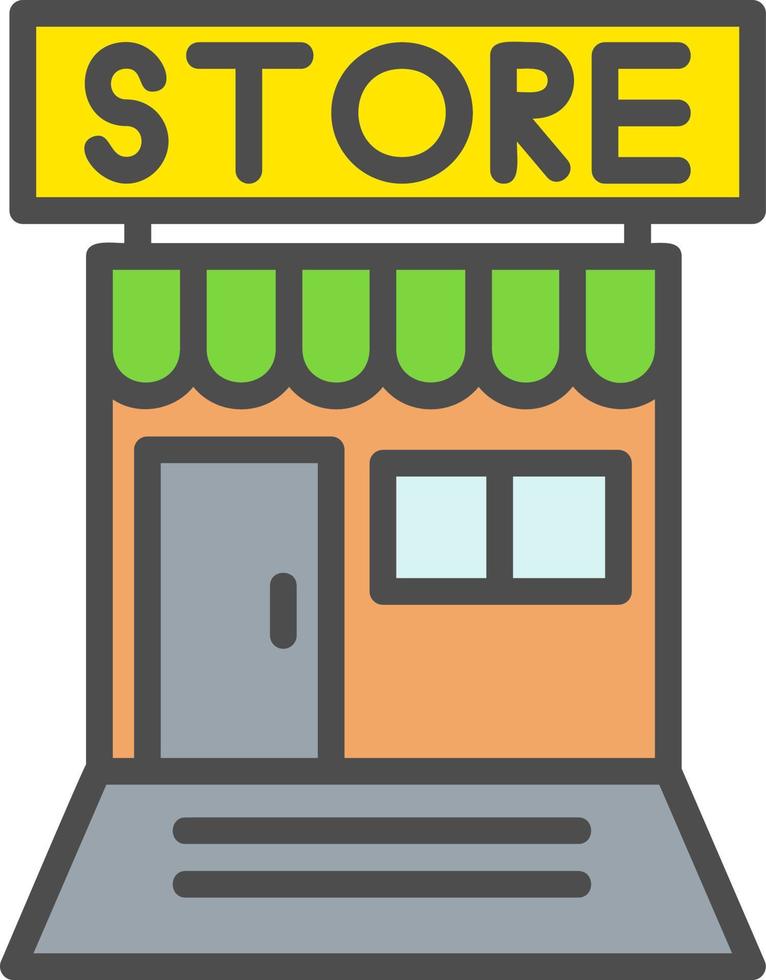 icono de vector de tienda