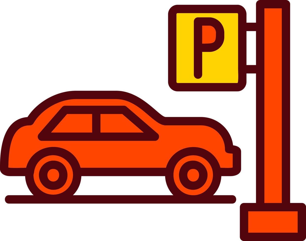 Car Parking Vector Icon