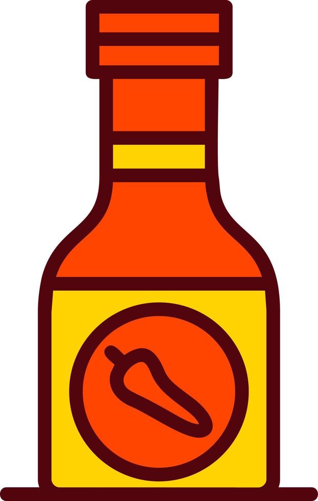 Sauce Bottle Vector Icon