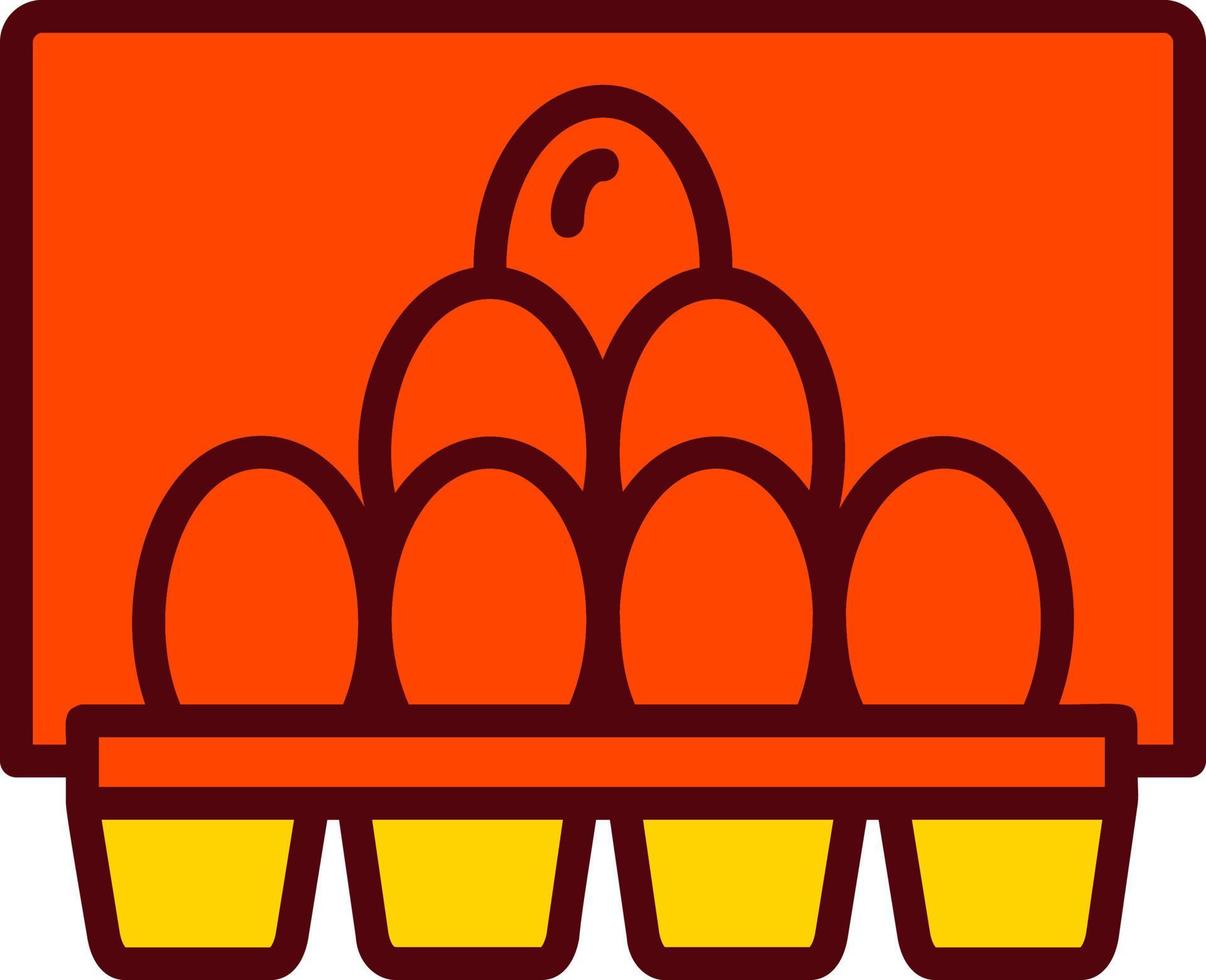 Egg Carton Vector Icon