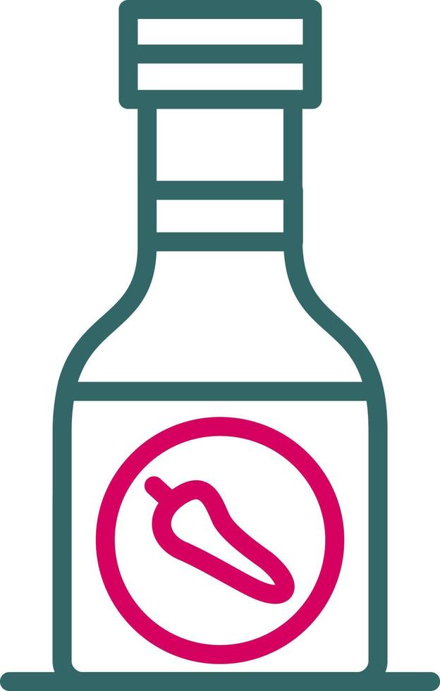 icono de vector de botella de salsa