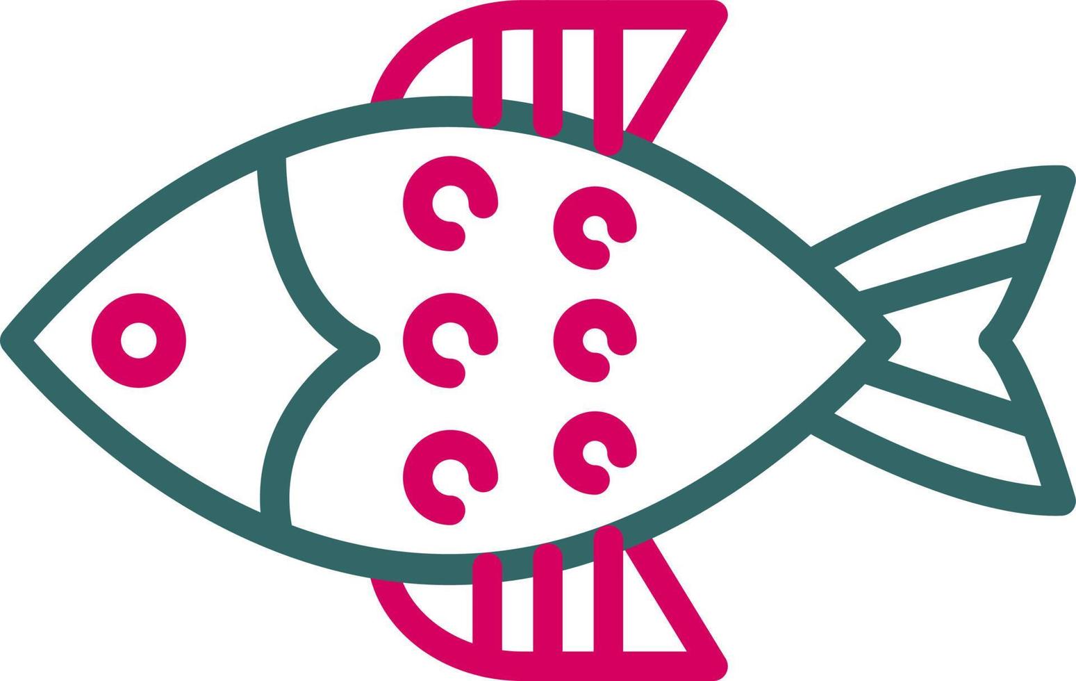 icono de vector de pescado