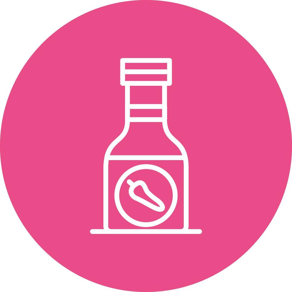Sauce Bottle Vector Icon