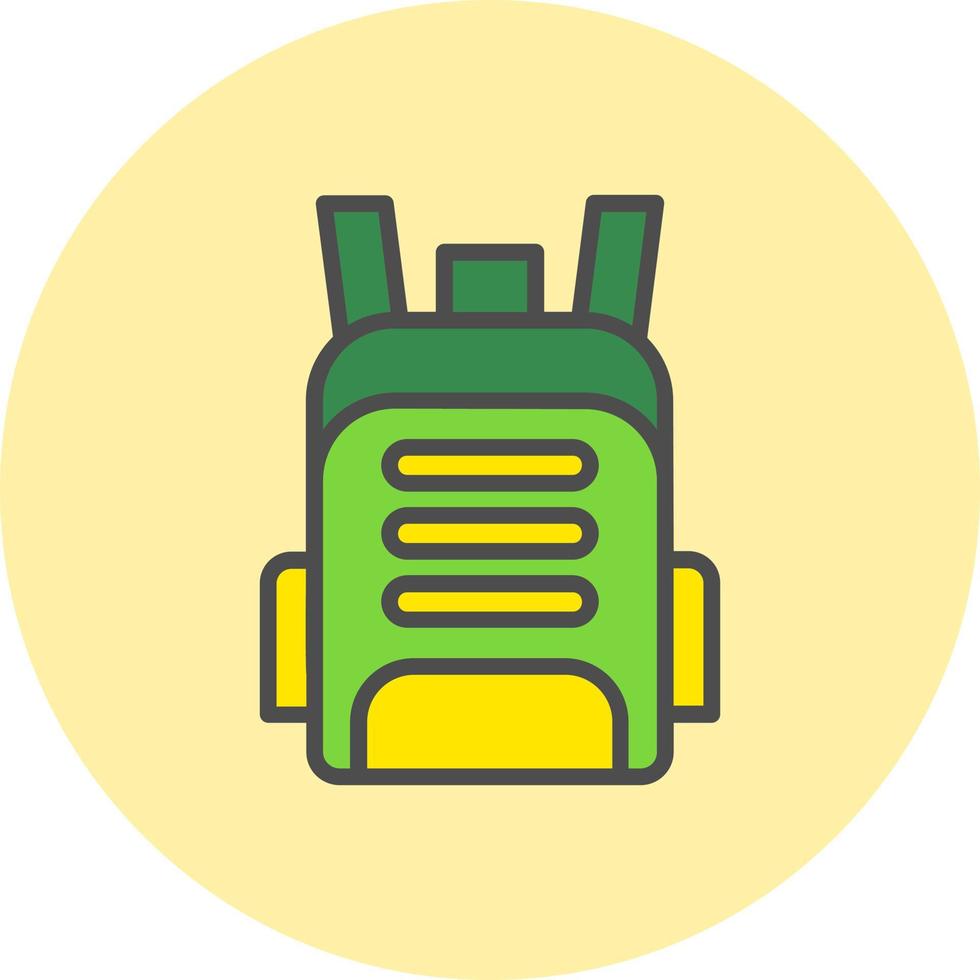 icono de vector de bolsa de mochila