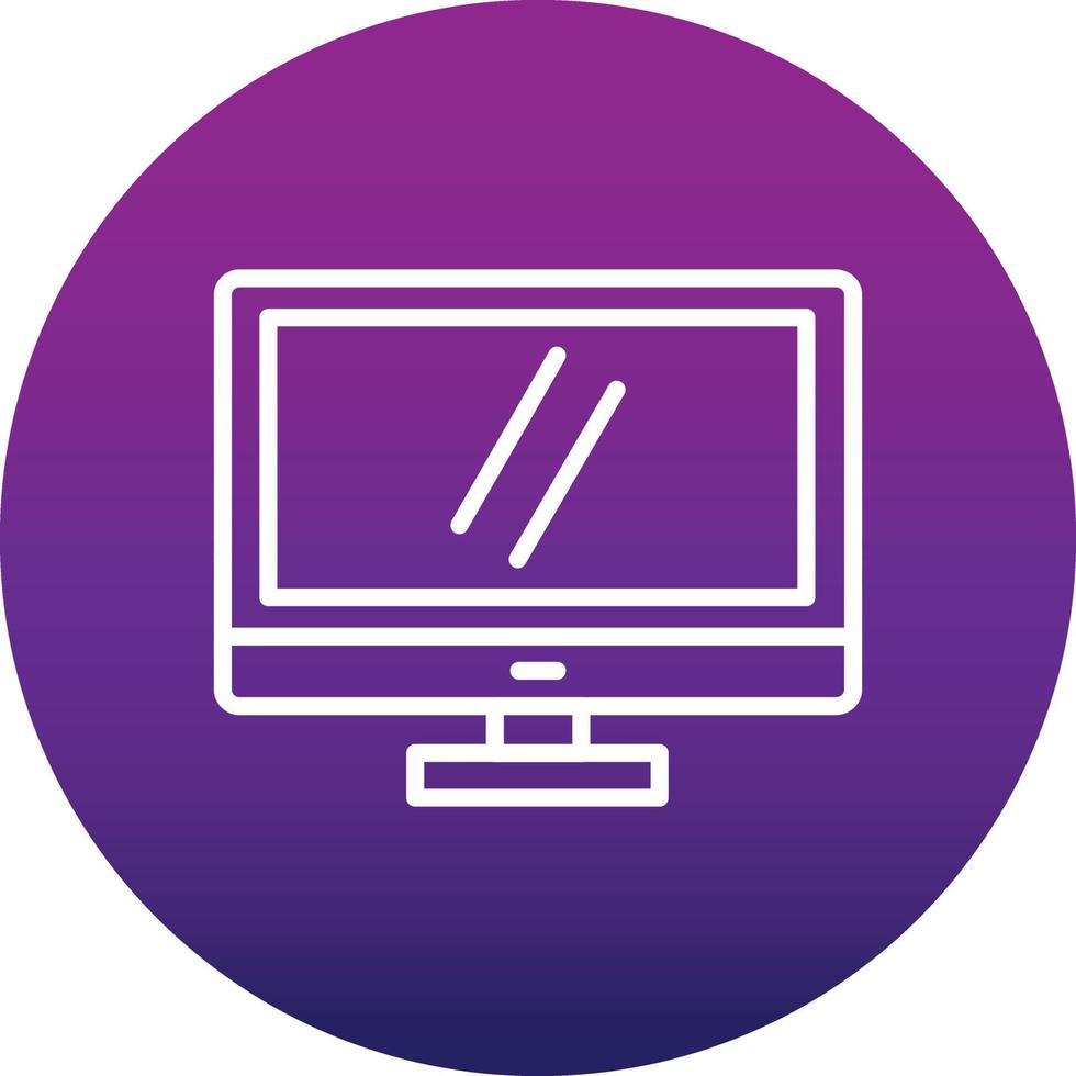 Monitor Display Vector Icon