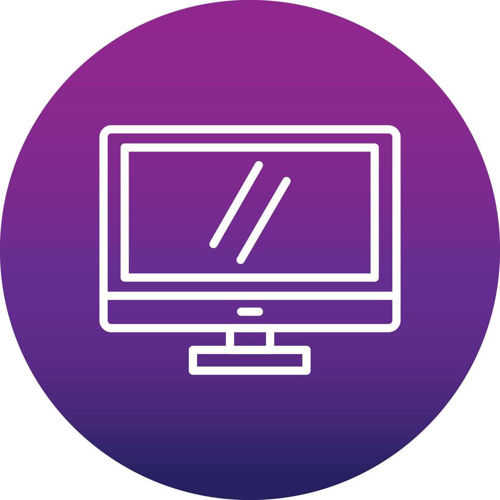 icono de vector de pantalla de monitor