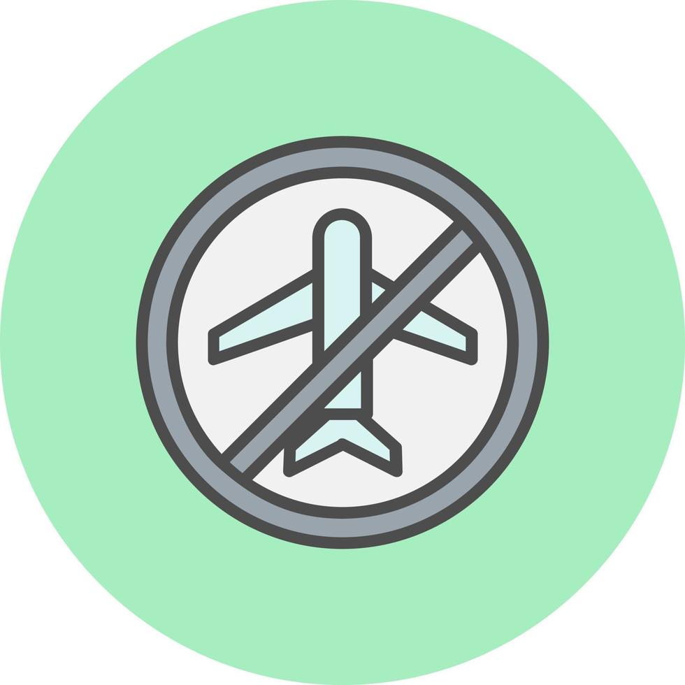 Travel Ban Vector Icon