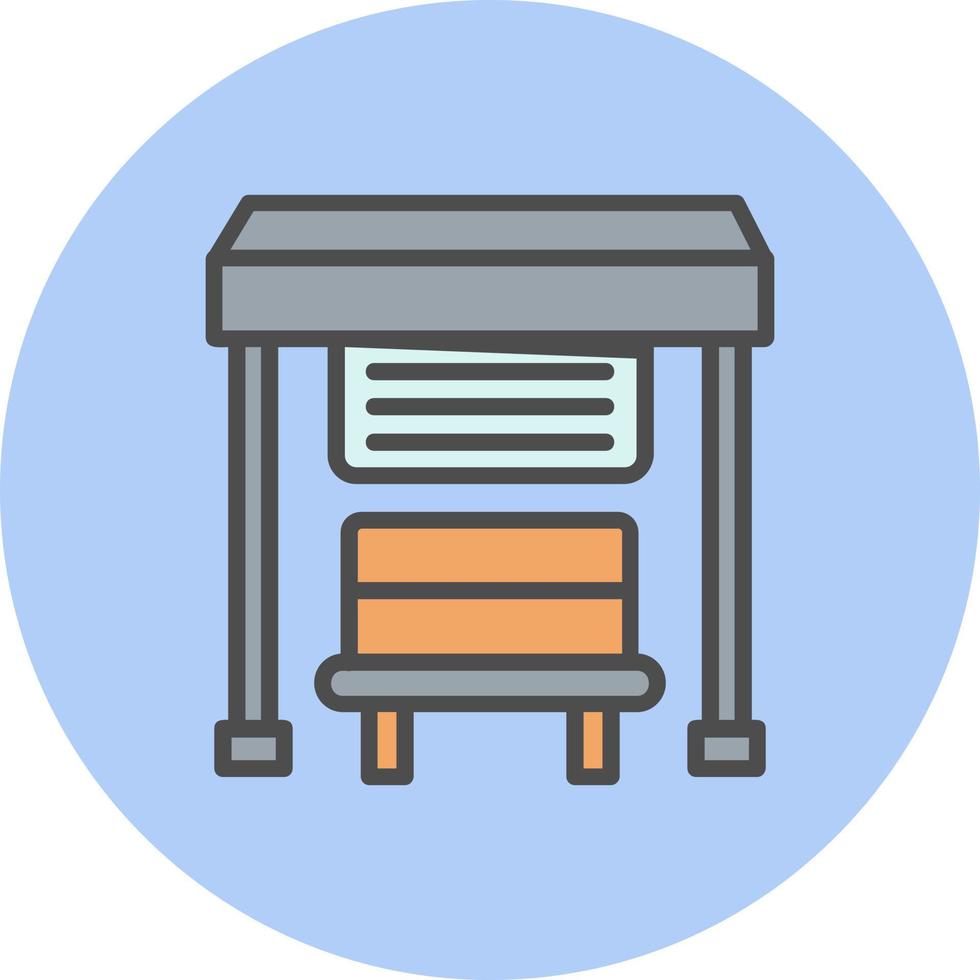 Bus Stop Vector Icon