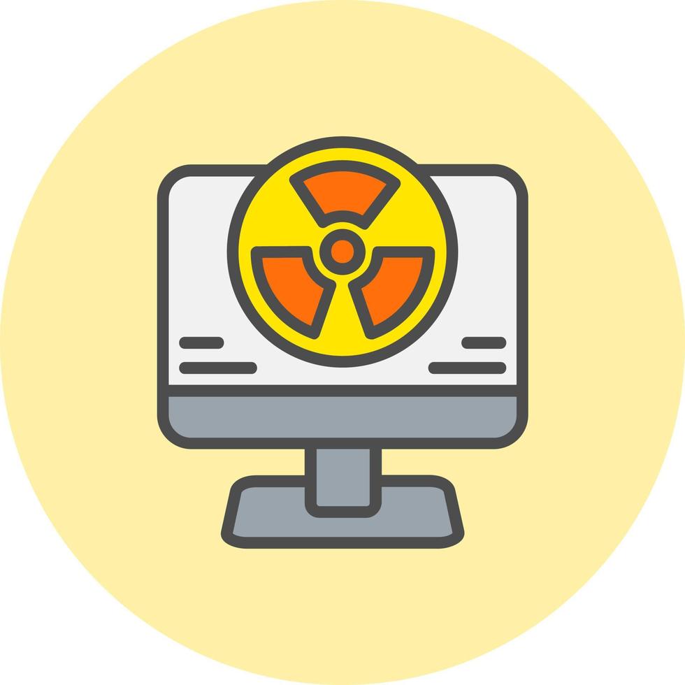 icono de vector nuclear