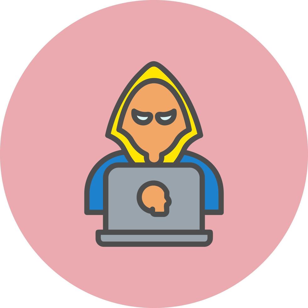 icono de vector de hacker