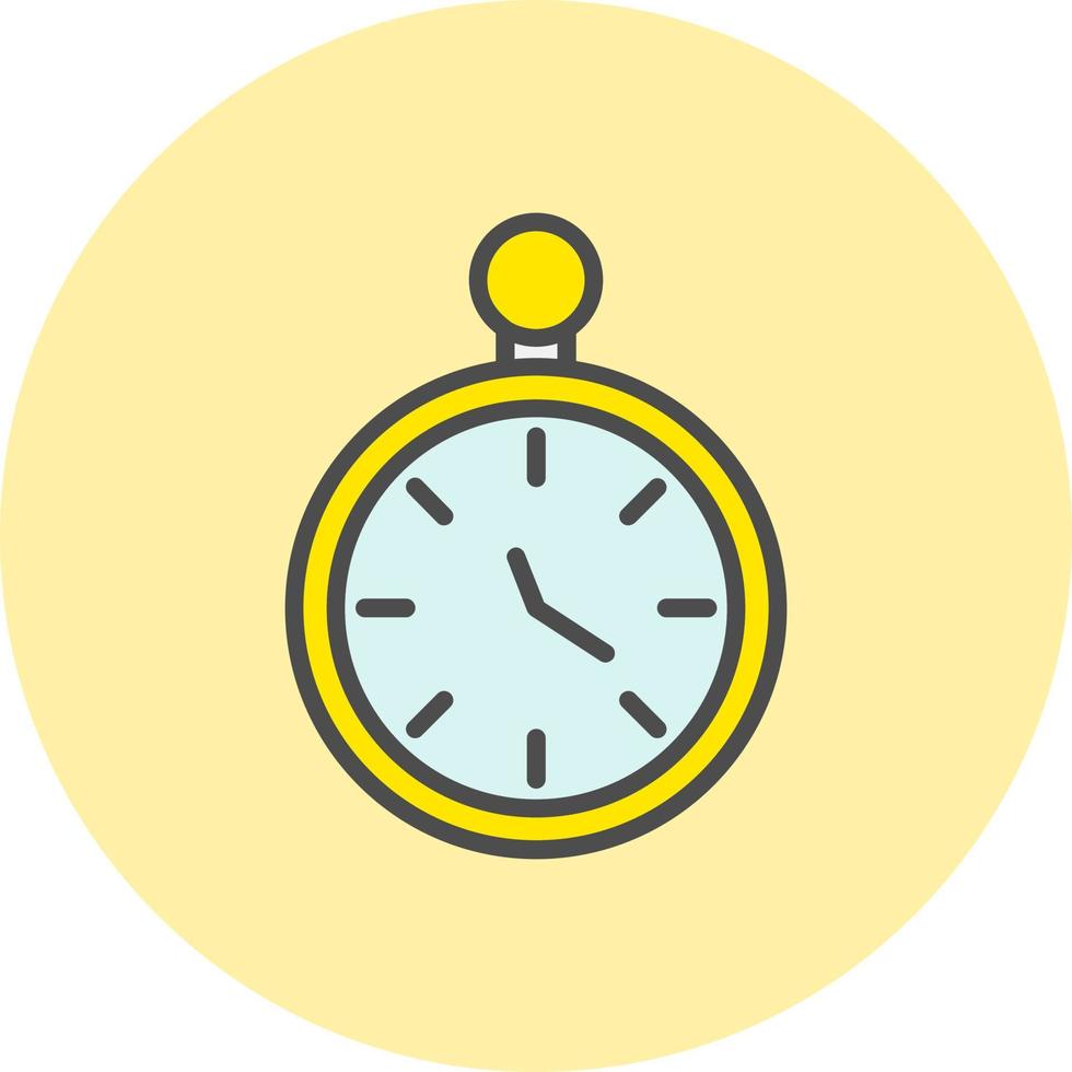 icono de vector de reloj de bolsillo