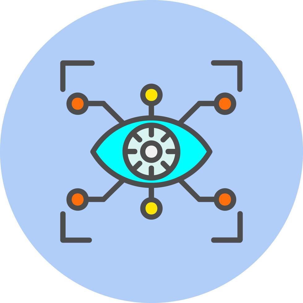 Cyber Eye Vector Icon
