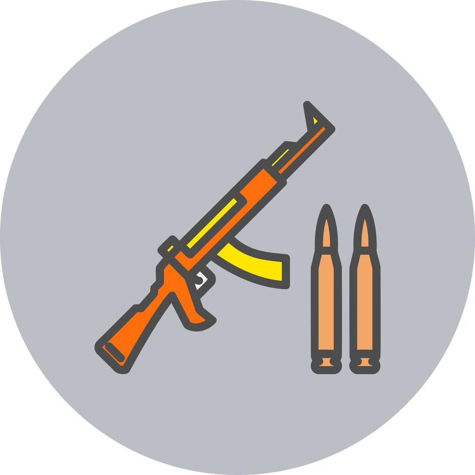 ak 47 vector icono