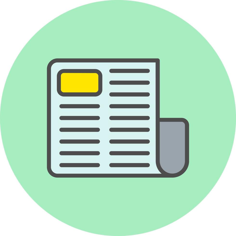 Newspaper Vector Icon