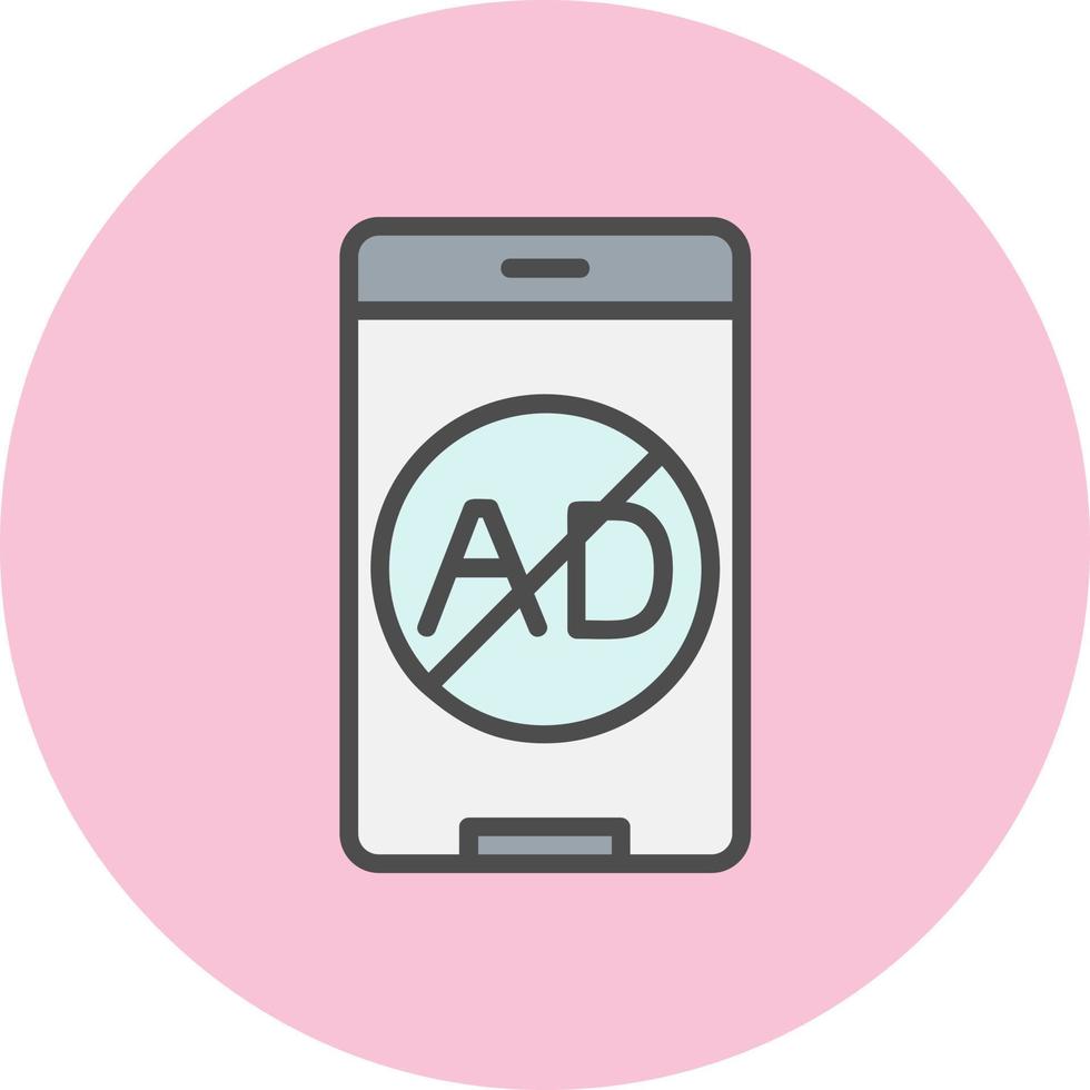 Ad Blocker Vector Icon