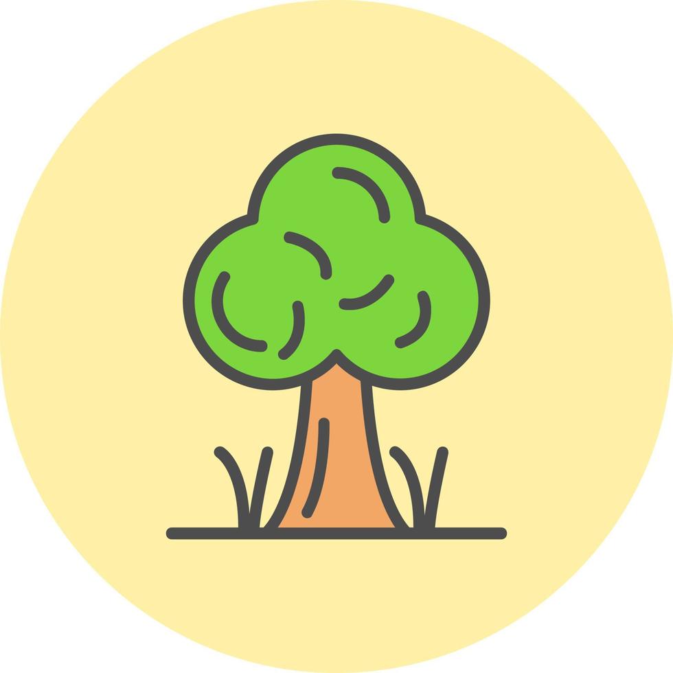 icono de vector de árbol