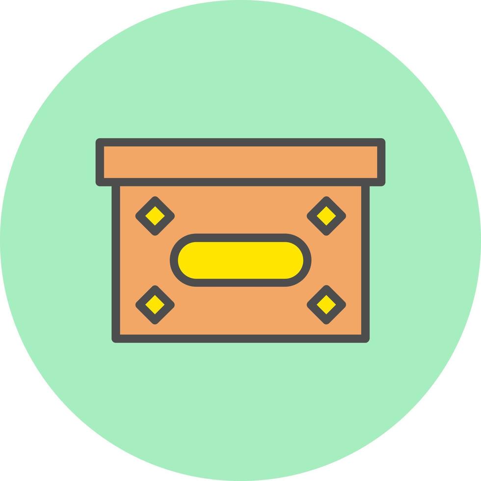 icono de vector de caja