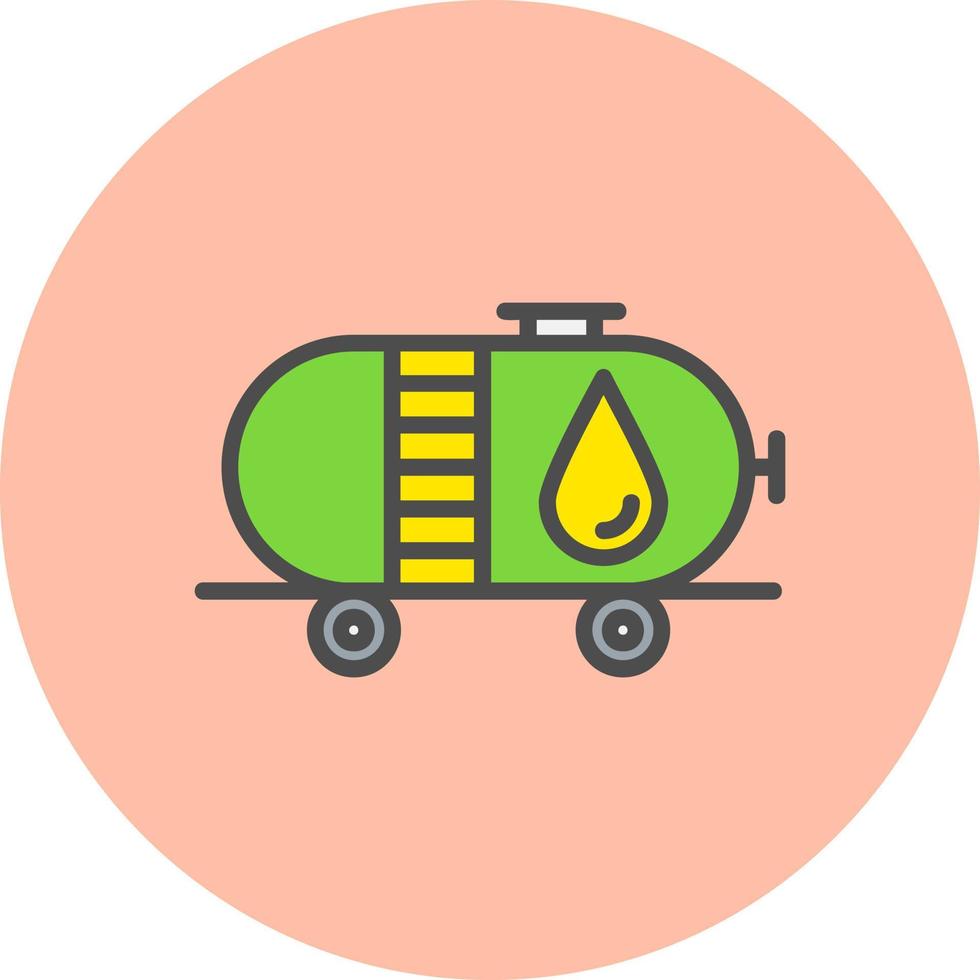 icono de vector de tanque de aceite