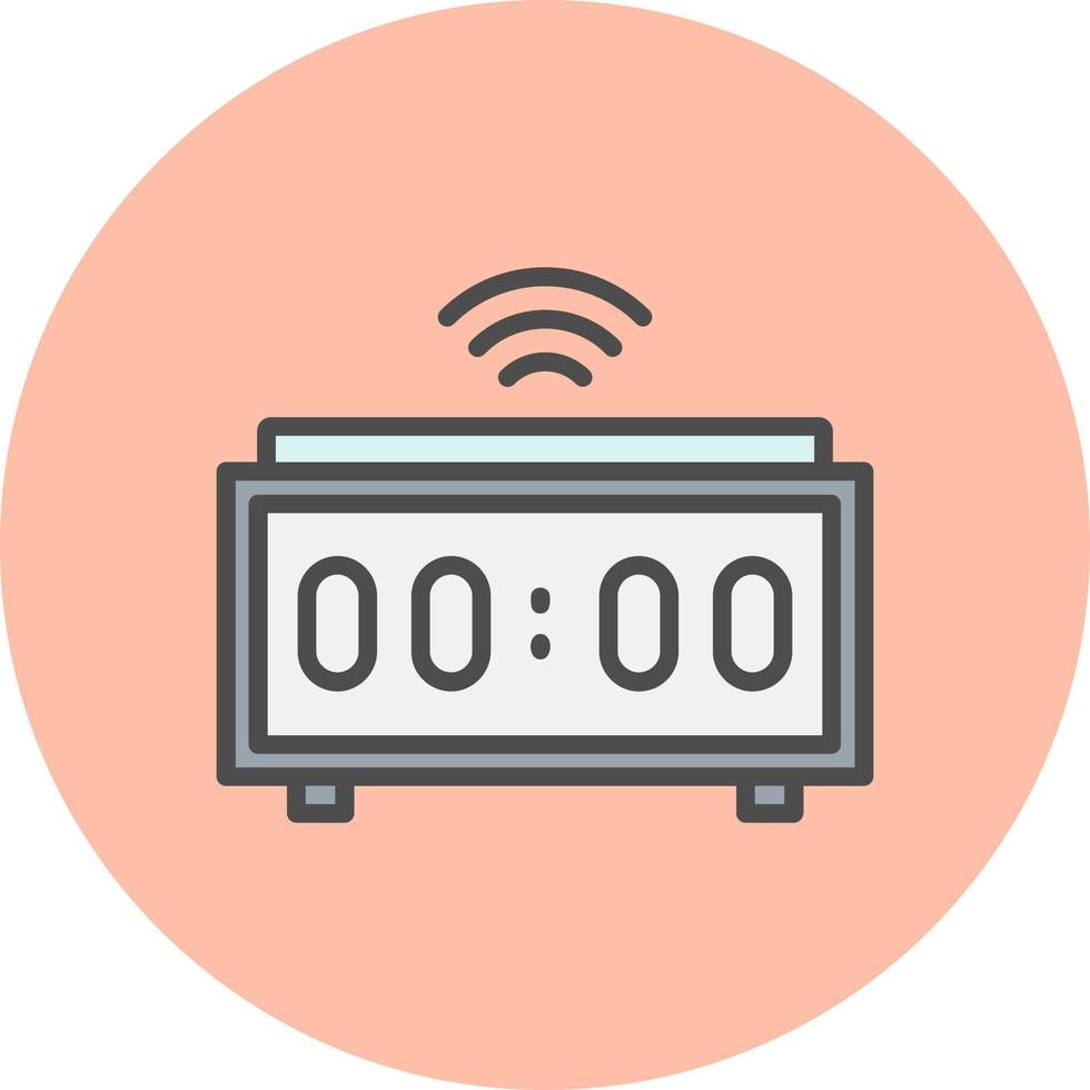 Digital Clock Vector Icon