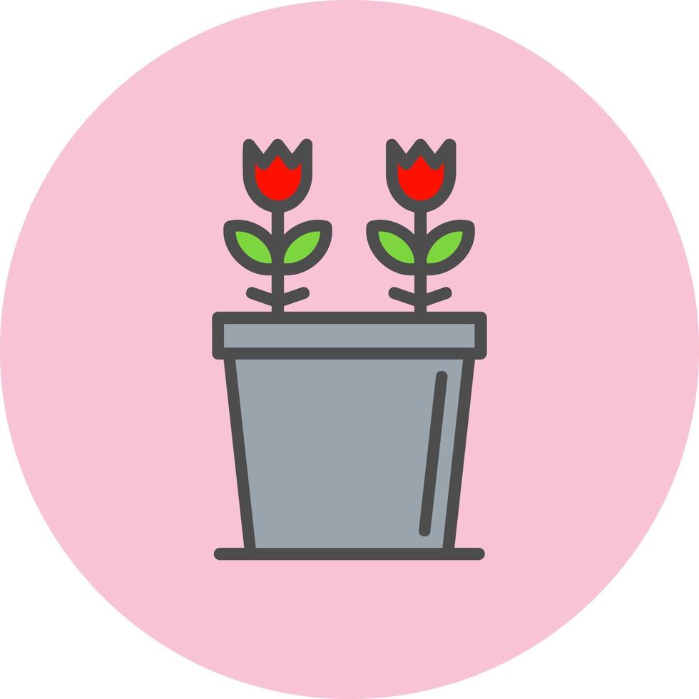 Plant Pot Vector Icon