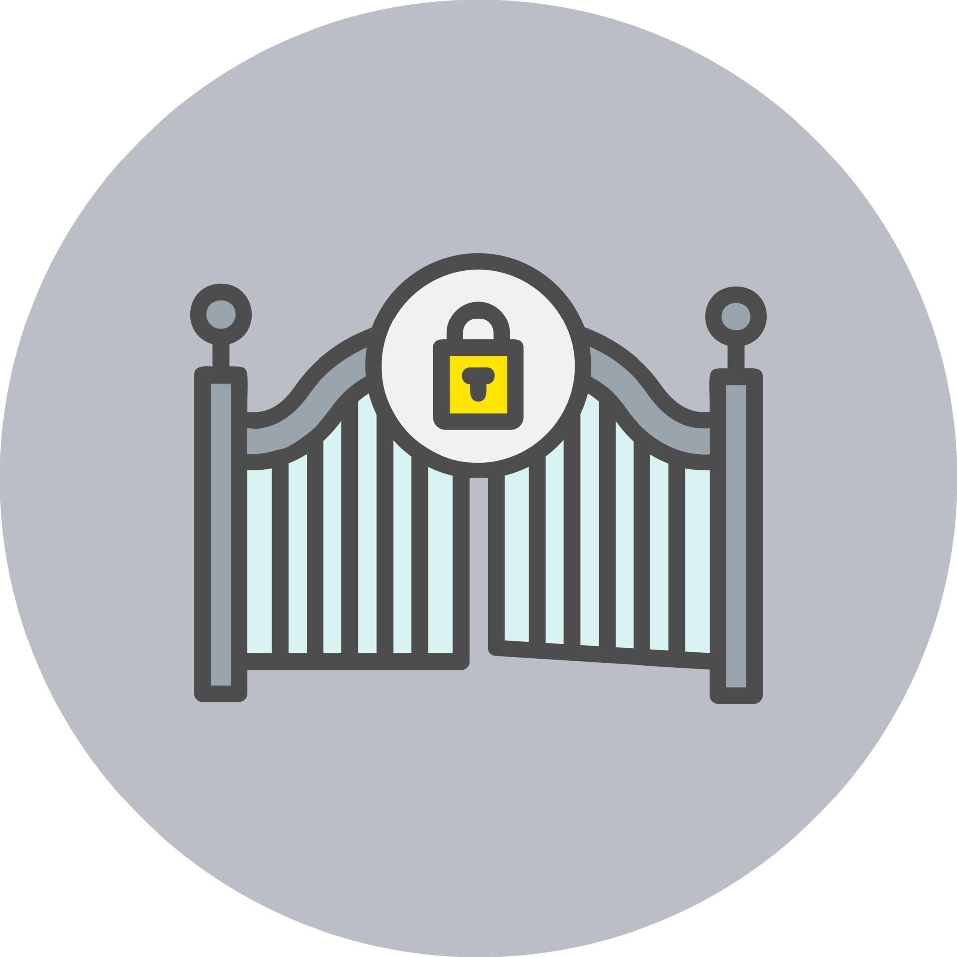 Gate Close Vector Icon 16484625 Vector Art at Vecteezy