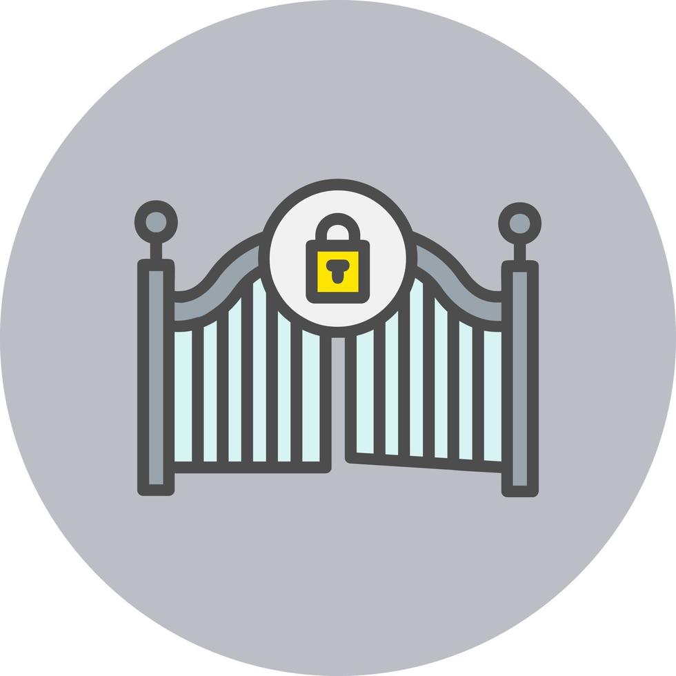 Gate Close Vector Icon