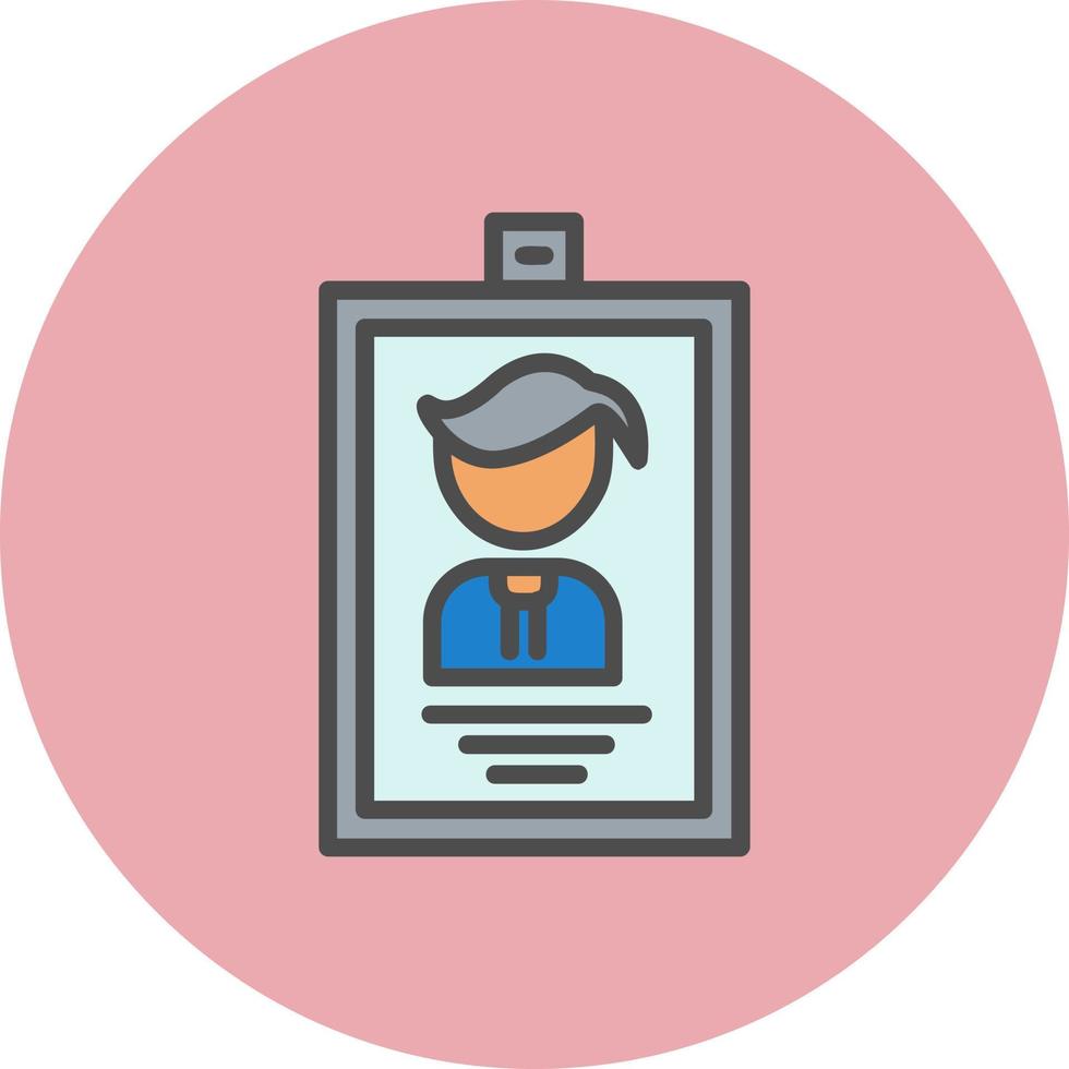 Identification Card Vector Icon