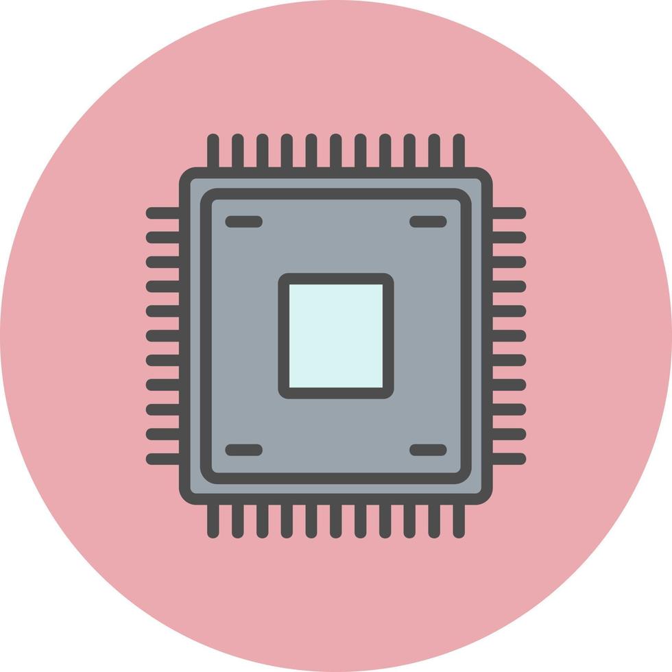 icono de vector de chip