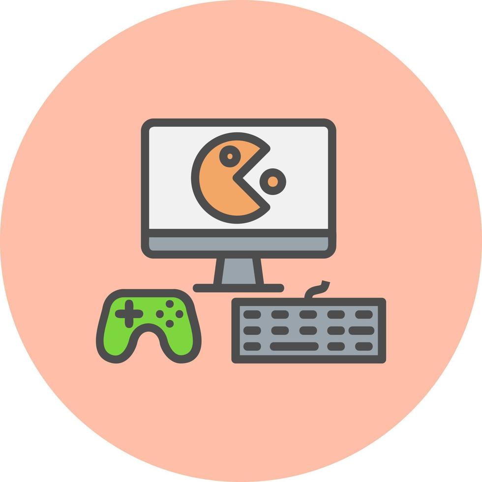 Gaming Setup Vector Icon