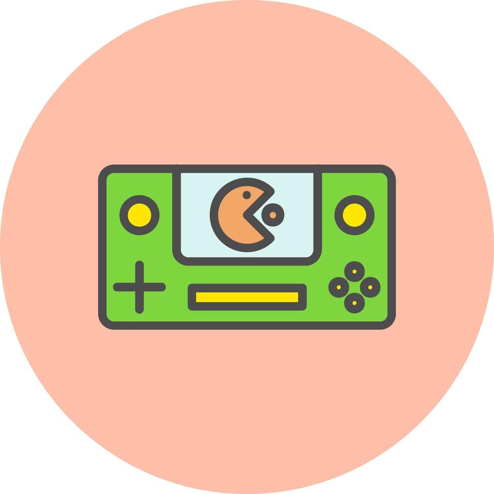 icono de vector de consola de juegos