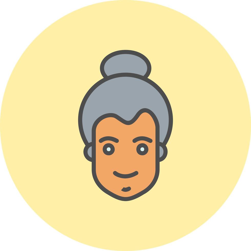 Woman Face Vector Icon