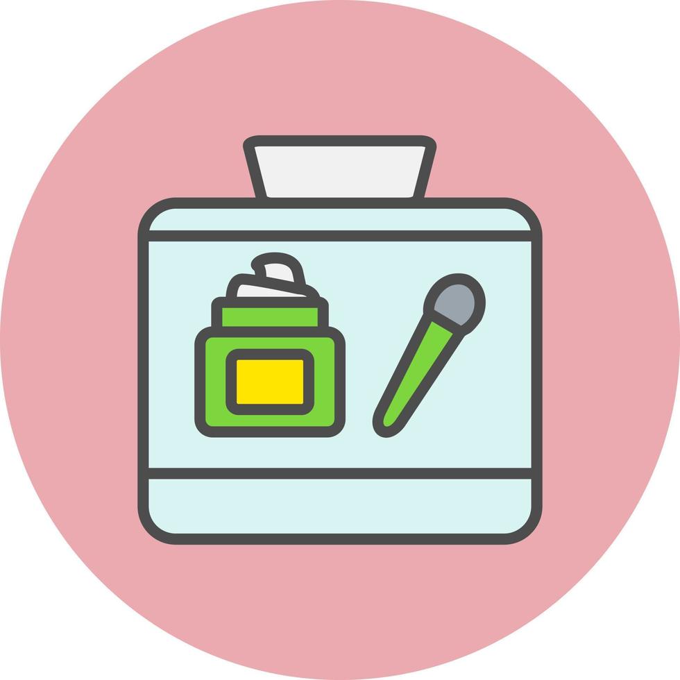 icono de vector de kit de maquillaje