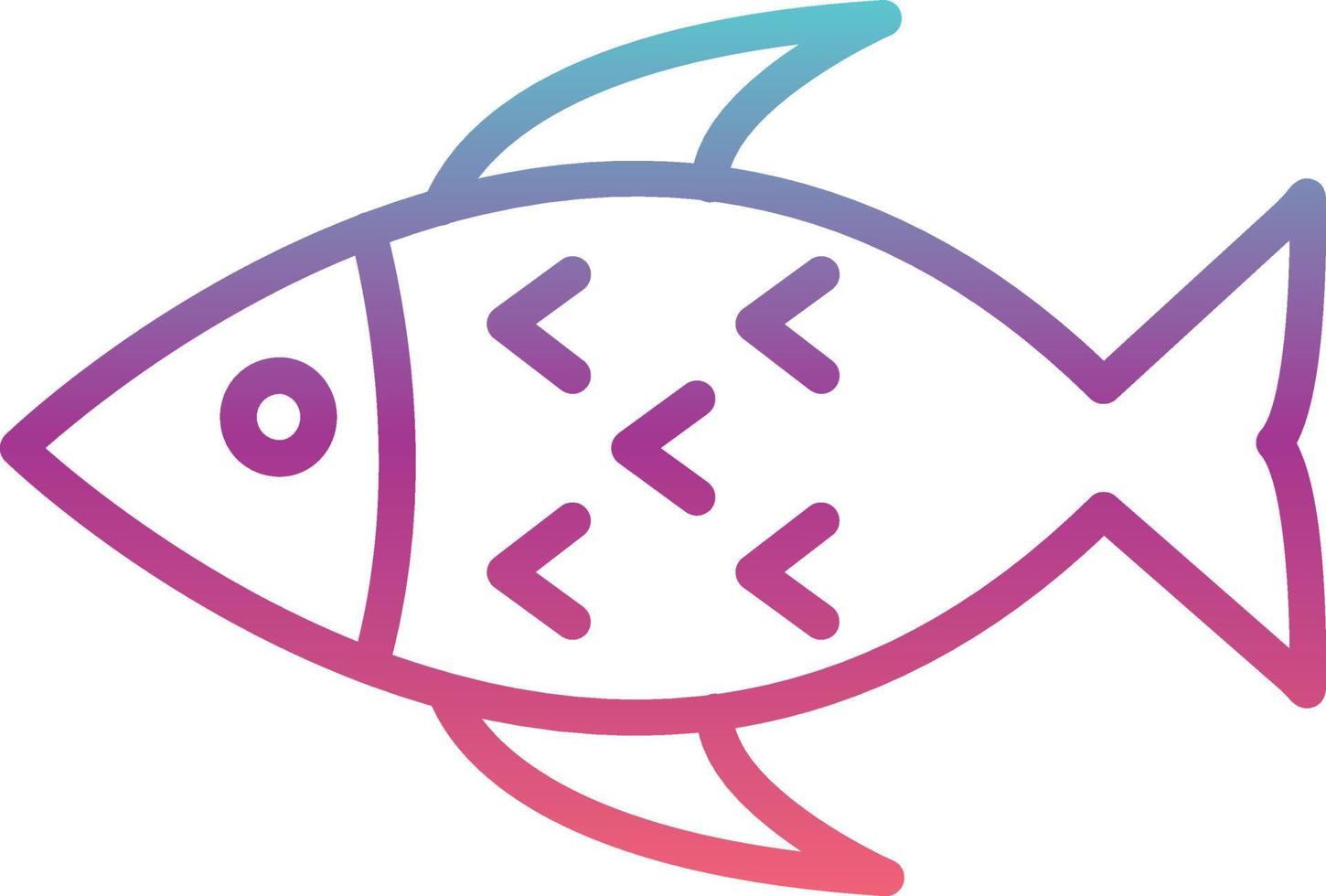 icono de vector de pescado