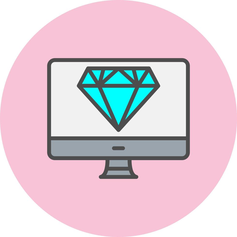 icono de vector de diamante