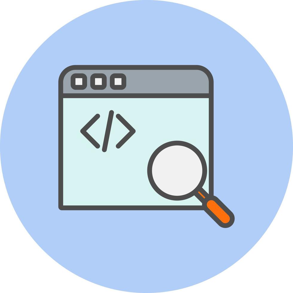 icono de vector de desarrollo web