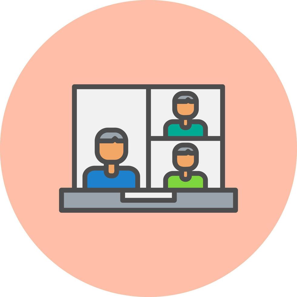 Online Class Vector Icon