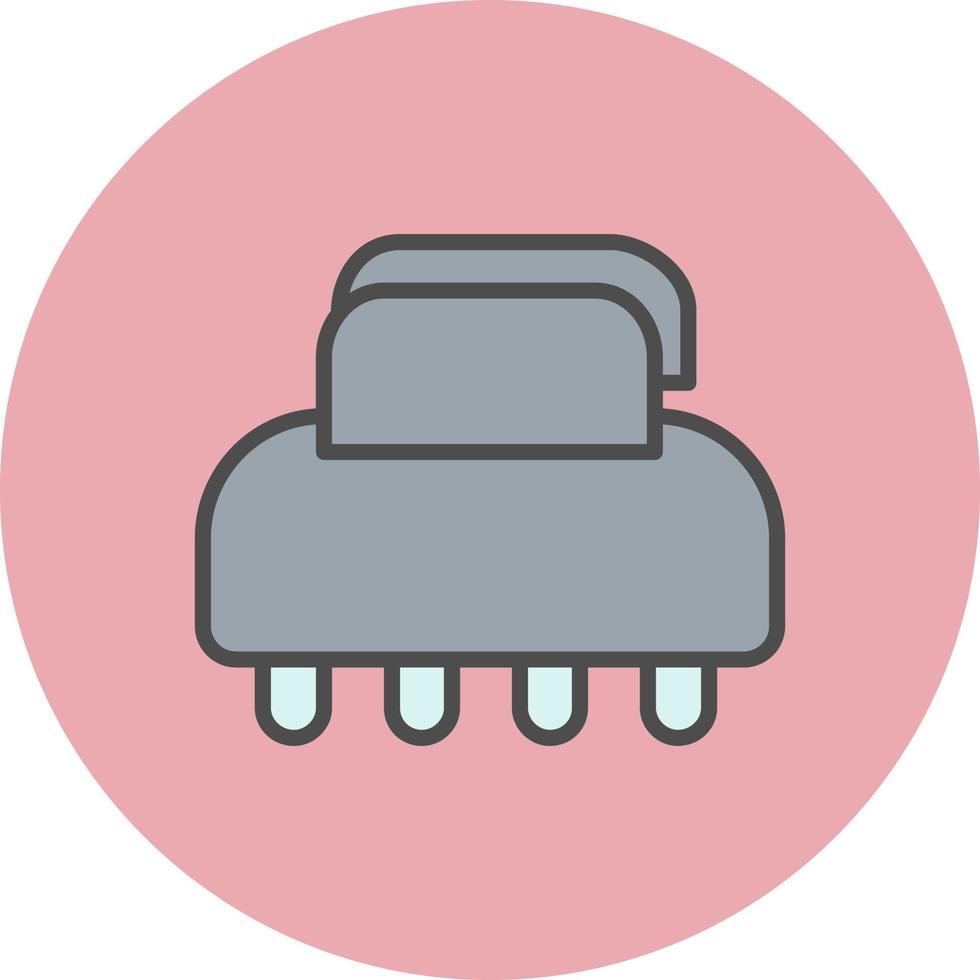 icono de vector de colector de pelo