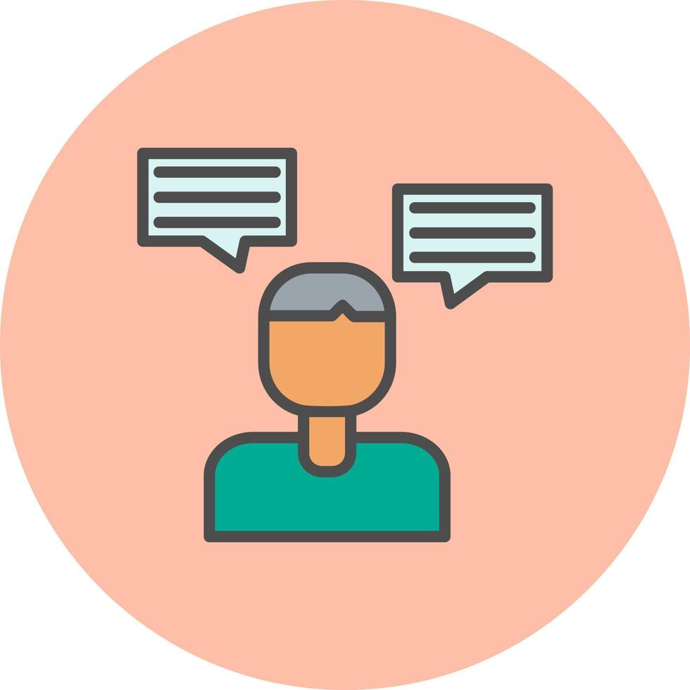 Talking Vector Icon