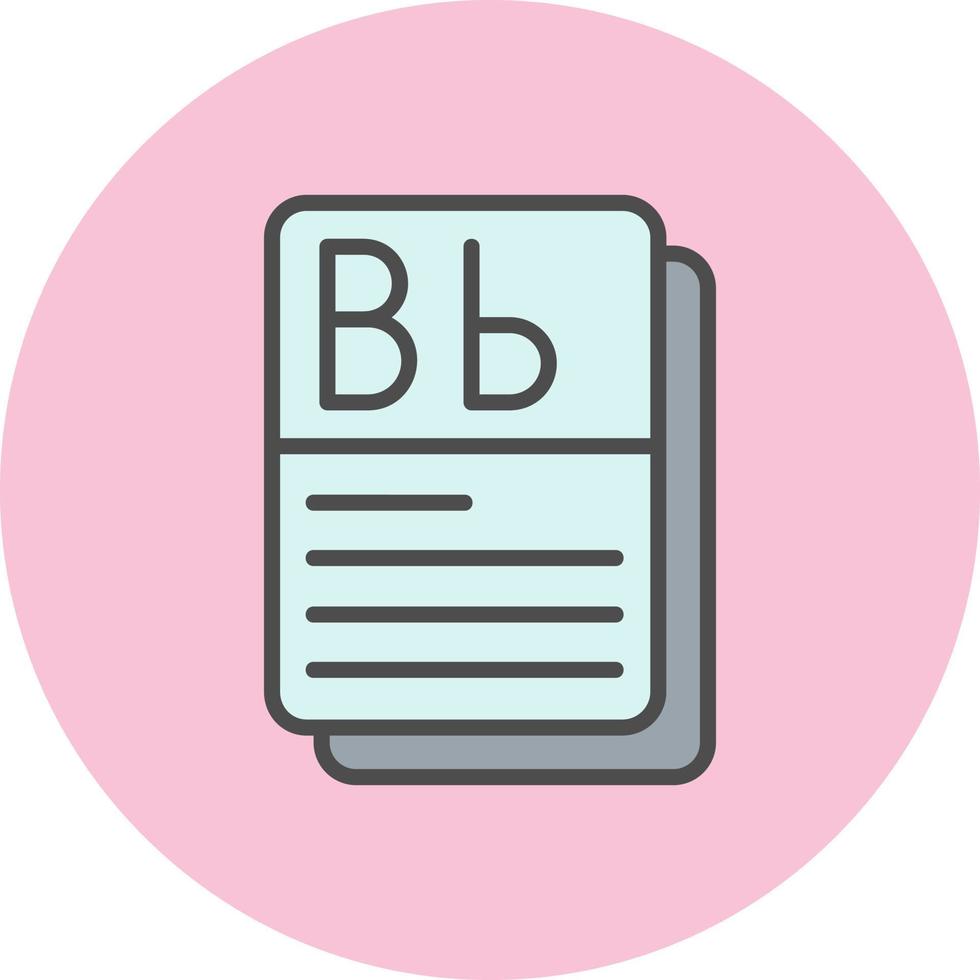 Flashcard Vector Icon