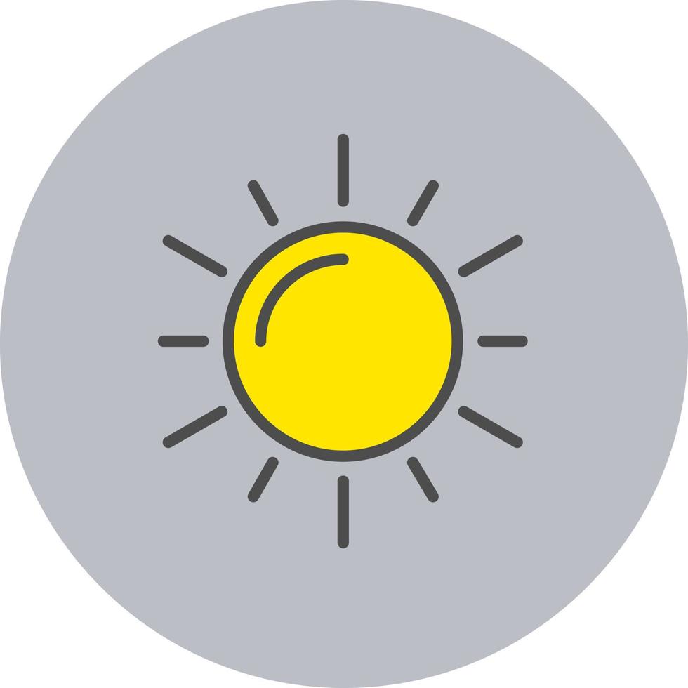 icono de vector de sol