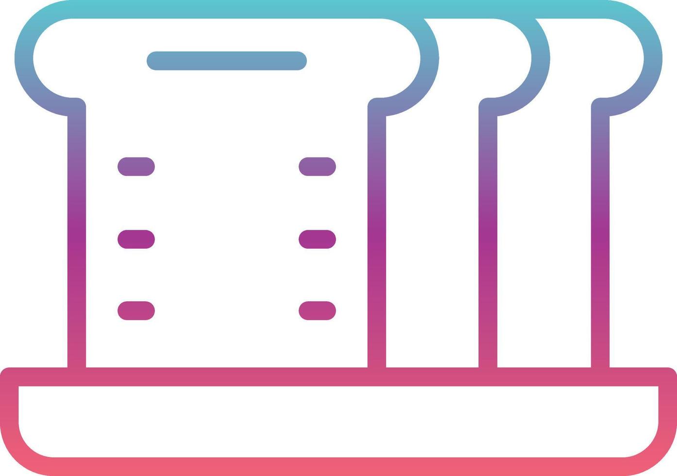 Flat Bread Vector Icon
