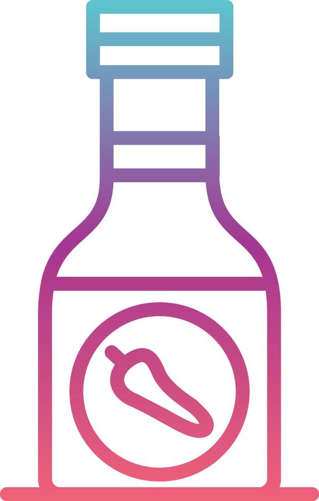 icono de vector de botella de salsa
