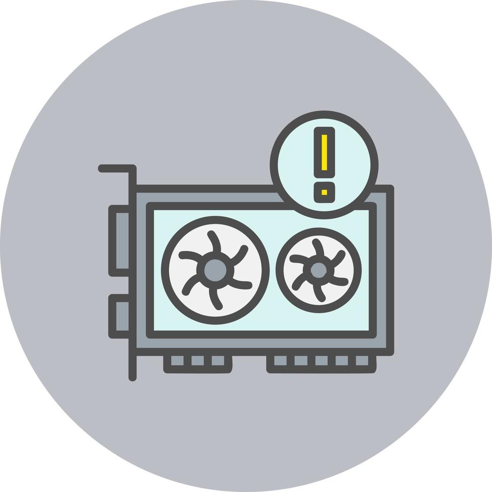 Gpu Error Vector Icon