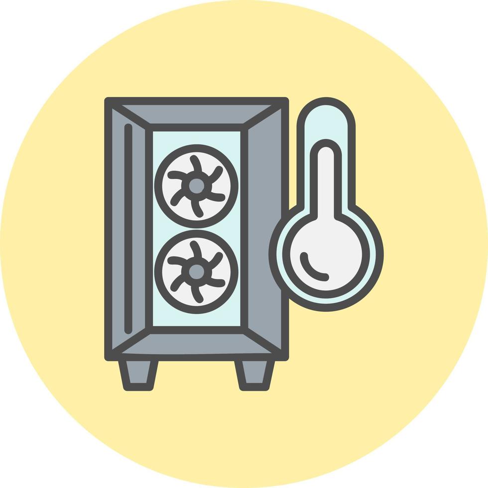 Pc Tempreture Vector Icon