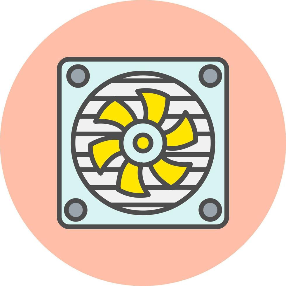 icono de vector de ventilador