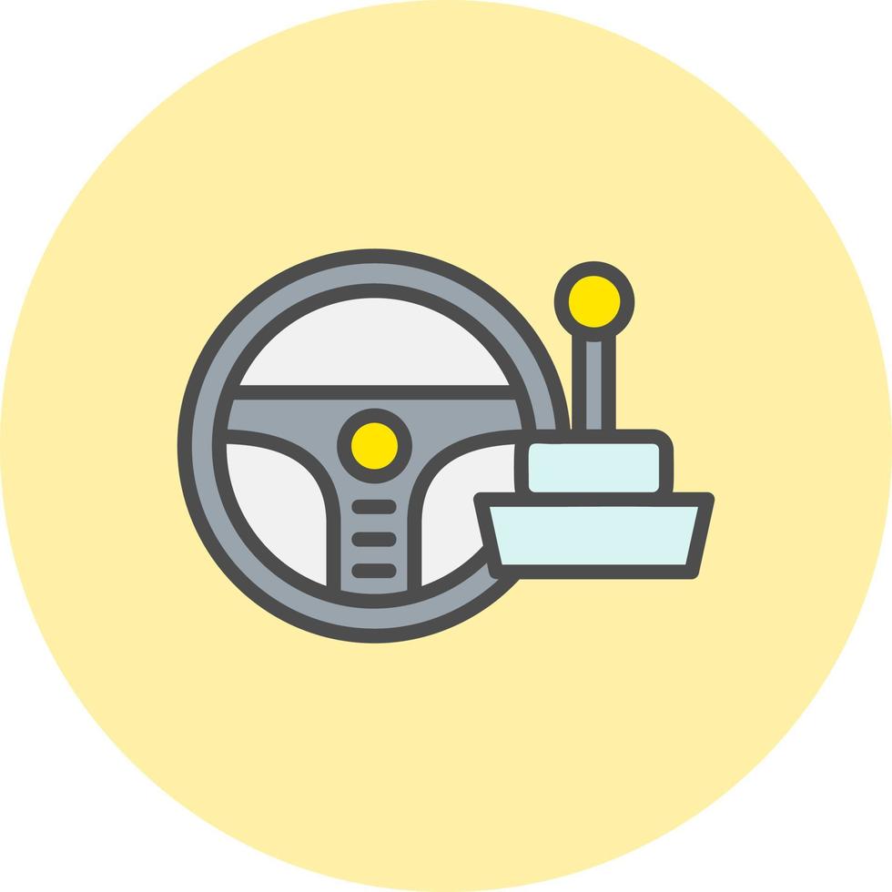 Steering Wheel Vector Icon