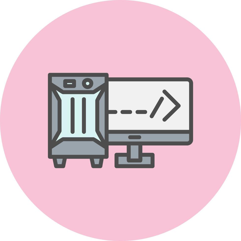 icono de vector de computadora