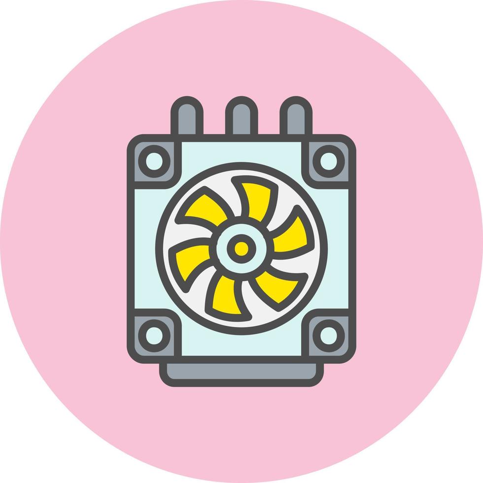 Heatsink Vector Icon